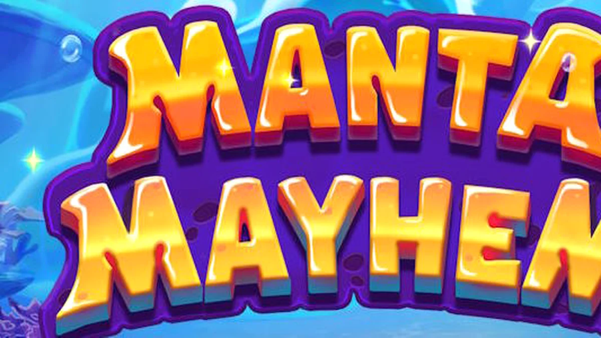 Tampilan visual slot Manta Mayhem dengan karakter makhluk laut dan Manta Ray